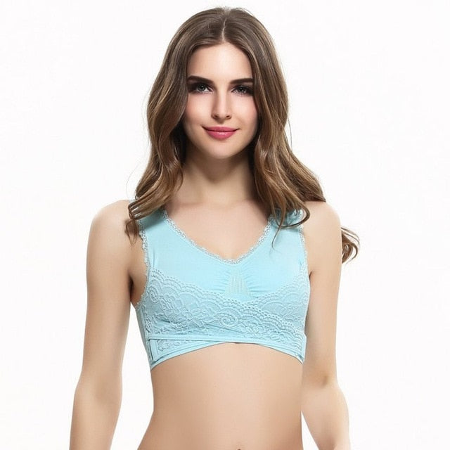 Daisy Lift - Seamless Lift Bra with Front Cross Side Buckle