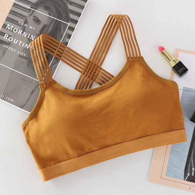 Cross Straps Sports Bra