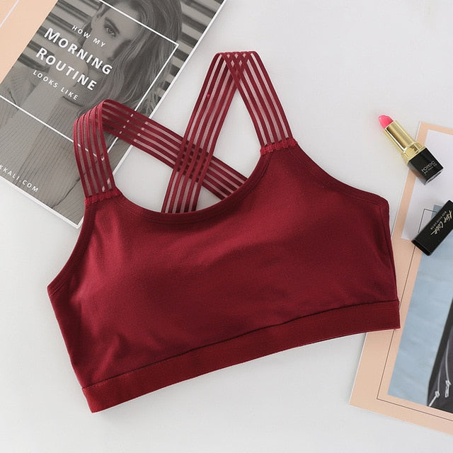 Cross Straps Sports Bra