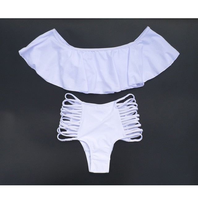 Bandage Ruffles Bikini