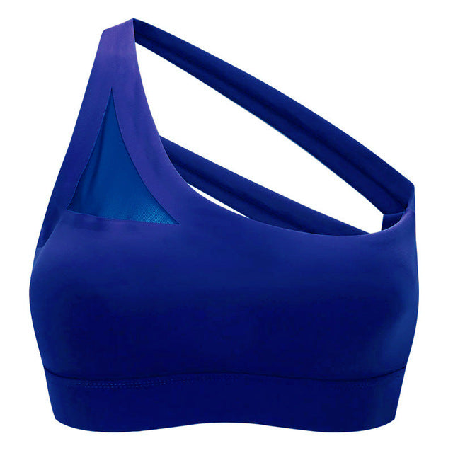 Oblique One Shoulder Sports Bra